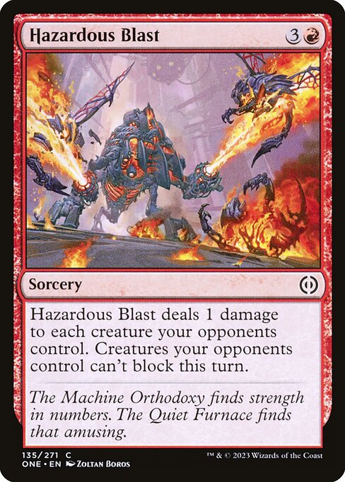 Hazardous Blast (135) - Phyrexia: All Will Be One