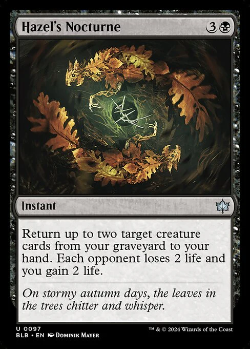 Hazel's Nocturne (97) - Bloomburrow