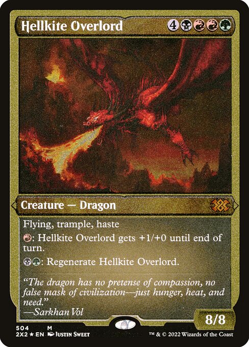Hellkite Overlord (504) (Etched) - Double Masters 2022