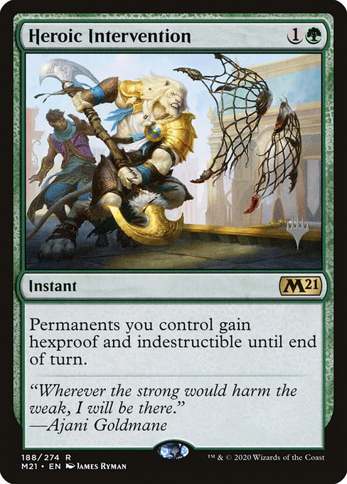 Heroic Intervention (188p) - Core Set 2021 Promos