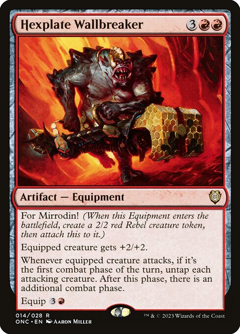 Hexplate Wallbreaker (14) - Phyrexia: All Will Be One Commander