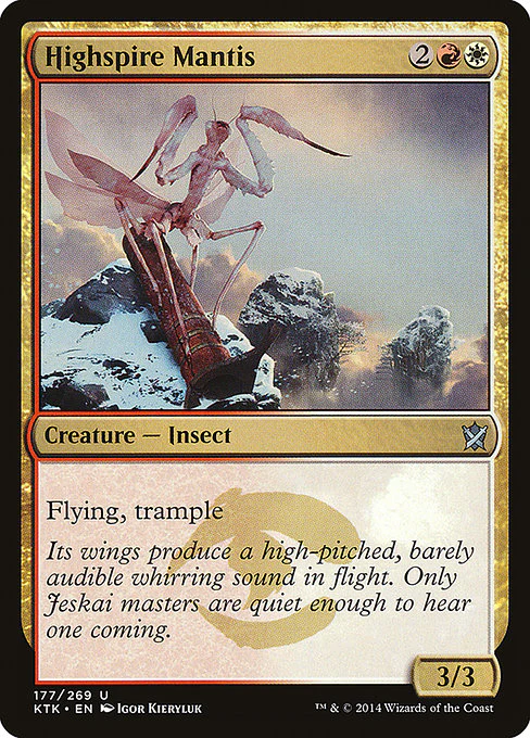 Highspire Mantis (177) (Foil) - Khans of Tarkir