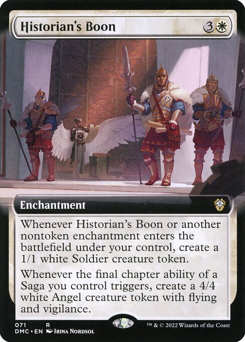 Historian's Boon (71) - EXTENDED ART (Foil) - Dominaria United Commander