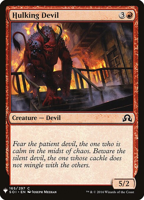 Hulking Devil (SOI-165) - The List