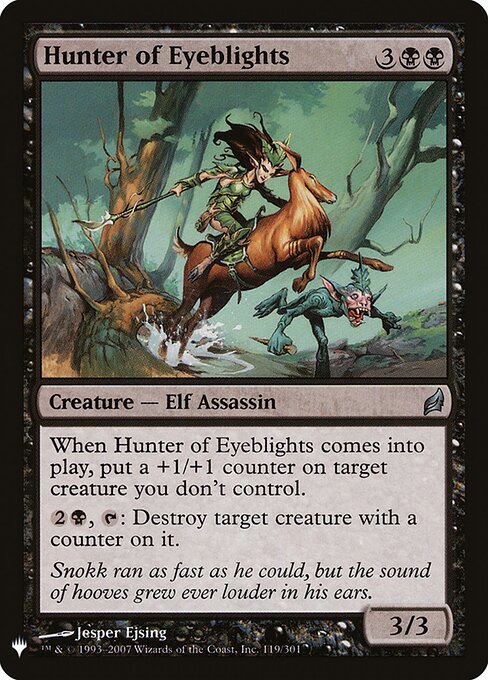 Hunter of Eyeblights (LRW-119) - The List