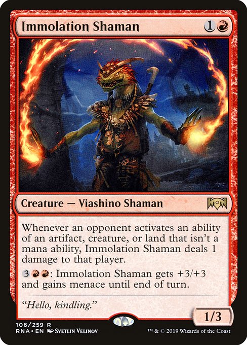 Immolation Shaman (106) (Foil) - Ravnica Allegiance