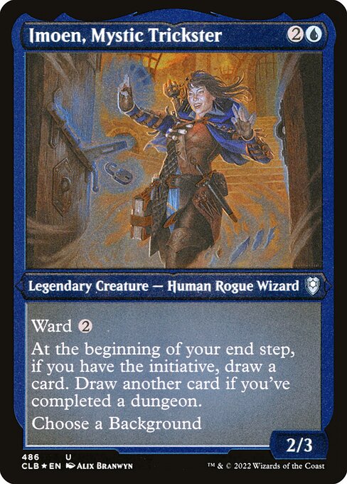 Imoen, Mystic Trickster (486) (Etched) - Commander Legends: Battle for Baldur's Gate