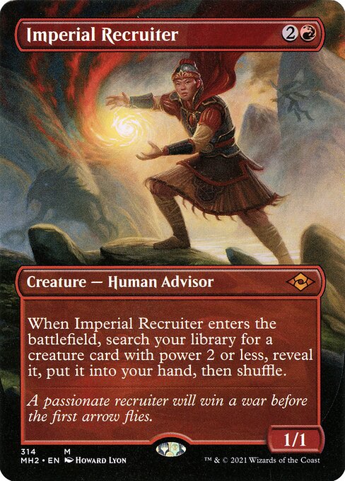 Imperial Recruiter (314) - BORDERLESS - FULL ART - Modern Horizons 2