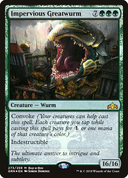 Impervious Greatwurm (273) (Foil) - Guilds of Ravnica