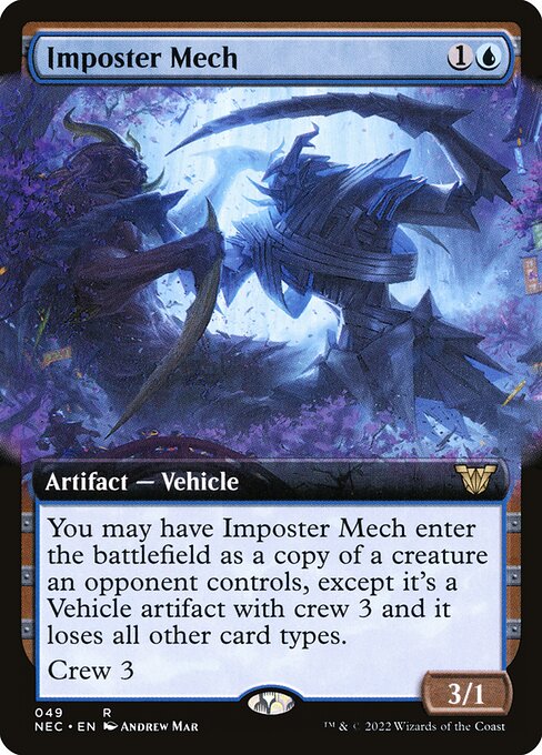 Imposter Mech (49) - EXTENDED ART - Neon Dynasty Commander