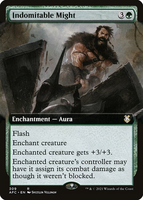 Indomitable Might (309) - EXTENDED ART - Forgotten Realms Commander