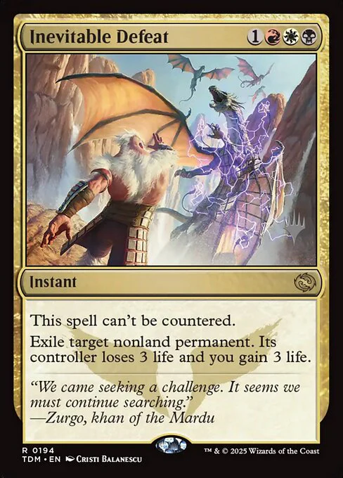 Inevitable Defeat (194p) - Tarkir: Dragonstorm Promos
