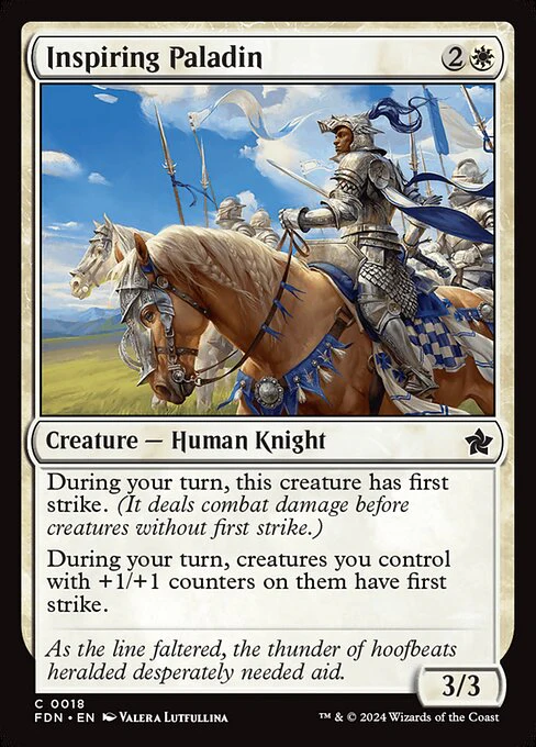 Inspiring Paladin (18) (Foil) - Foundations
