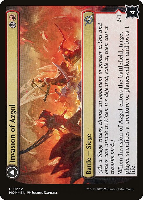 Invasion of Azgol // Ashen Reaper (232) (Foil) - March of the Machine
