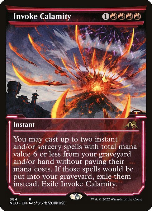 Invoke Calamity (384) - SHOWCASE - Kamigawa: Neon Dynasty