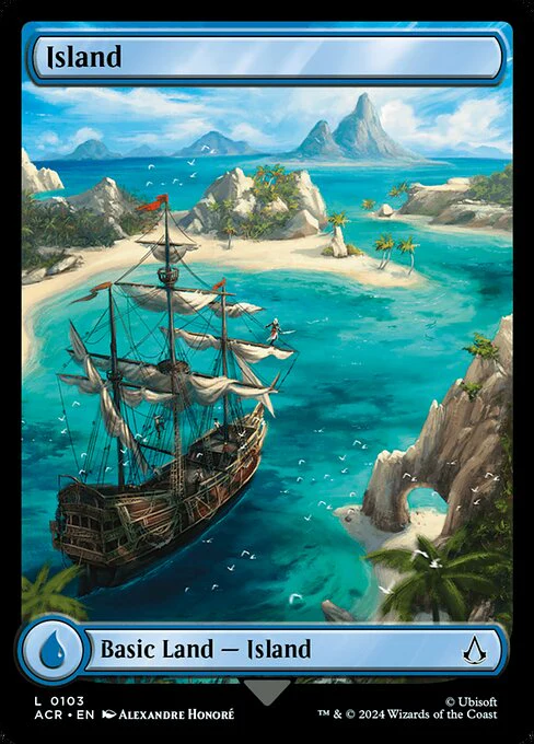 Island (103) - FULL ART (Foil) - Assassin's Creed