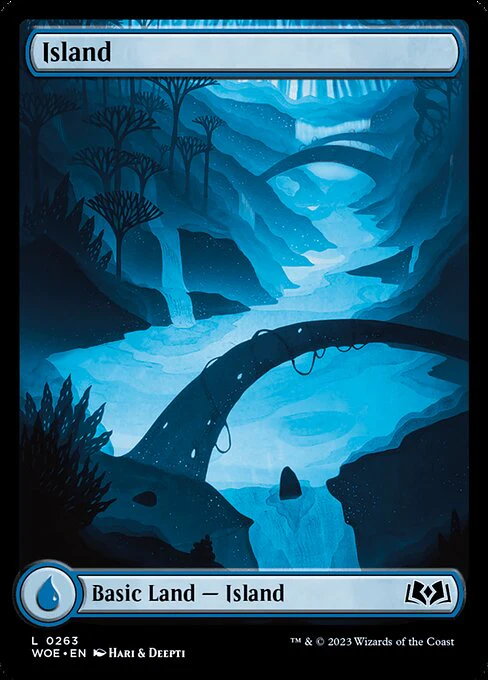 Island (263) - FULL ART (Foil) - Wilds of Eldraine