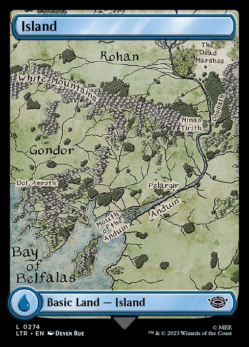 Island (274) - FULL ART - The Lord of the Rings: Tales of Middle-earth