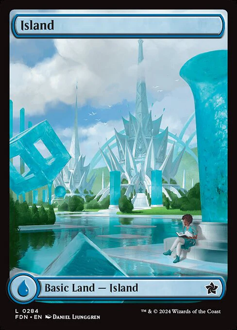 Island (284) - FULL ART - Foundations
