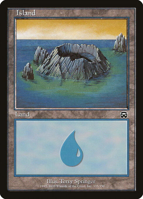 Island (335) (Foil) - Mercadian Masques