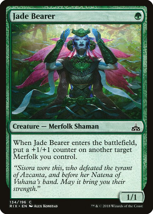 Jade Bearer (134) (Foil) - Rivals of Ixalan