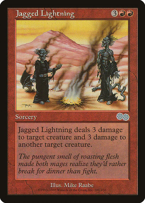 Jagged Lightning (200) - Urza's Saga