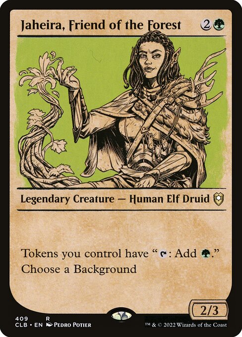 Jaheira, Friend of the Forest (409) - SHOWCASE - Commander Legends: Battle for Baldur's Gate