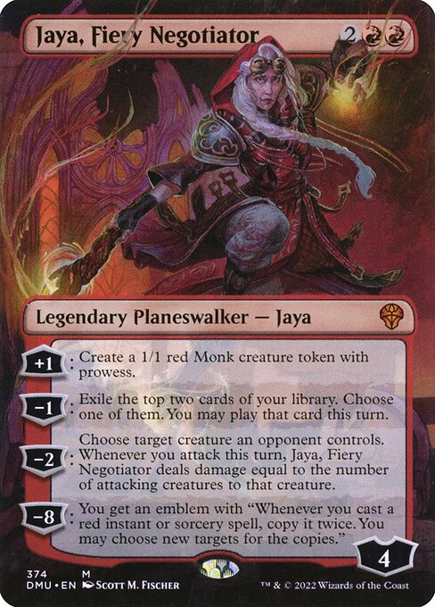 Jaya, Fiery Negotiator (374) - BORDERLESS - Dominaria United