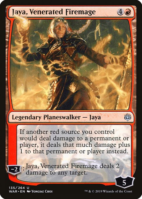Jaya, Venerated Firemage (135) - War of the Spark