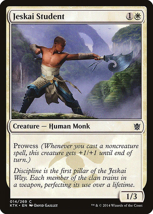 Jeskai Student (14) (Foil) - Khans of Tarkir