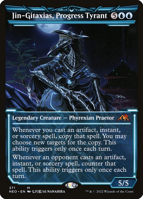 Jin-Gitaxias, Progress Tyrant (371) - SHOWCASE - Kamigawa: Neon Dynasty