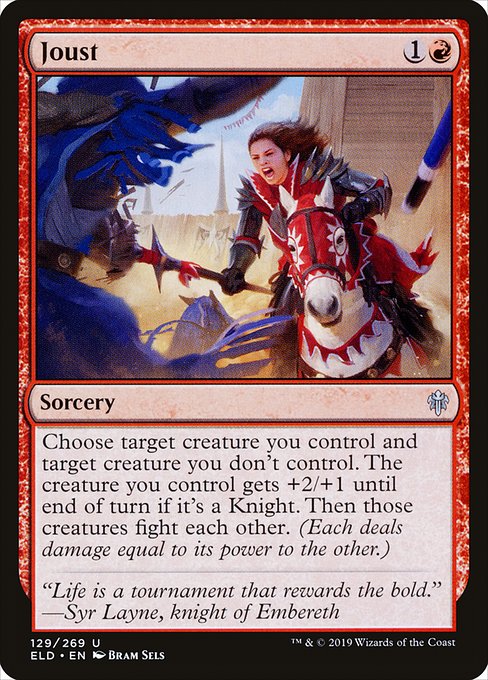 Joust (129) (Foil) - Throne of Eldraine