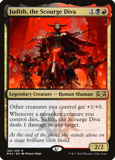 Judith, the Scourge Diva (185) (Foil) - Ravnica Allegiance