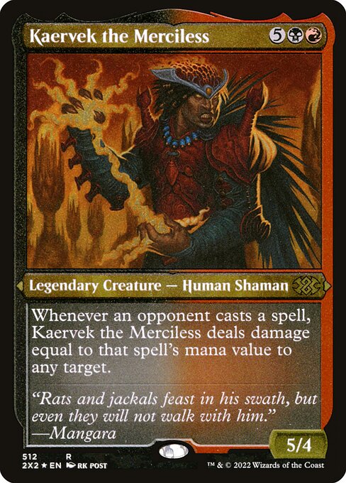 Kaervek the Merciless (512) (Etched) - Double Masters 2022