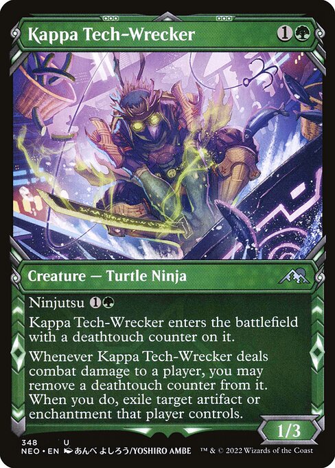 Kappa Tech-Wrecker (348) - SHOWCASE (Foil) - Kamigawa: Neon Dynasty