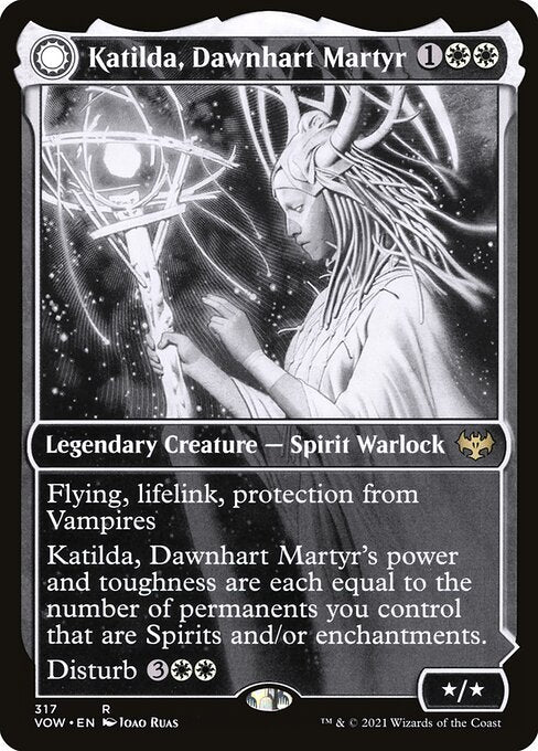 Katilda, Dawnhart Martyr // Katilda's Rising Dawn (317) - SHOWCASE - FULL ART - Innistrad: Crimson Vow