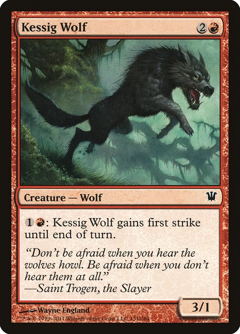 Kessig Wolf (151) (Foil) - Innistrad