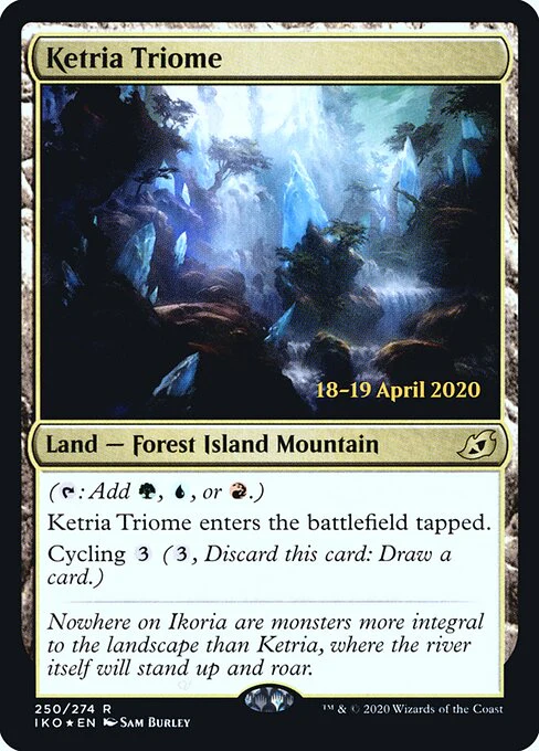 Ketria Triome (250s) (Foil) - Ikoria: Lair of Behemoths Promos