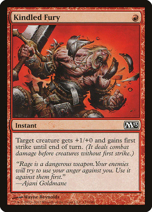 Kindled Fury (137) (Foil) - Magic 2013