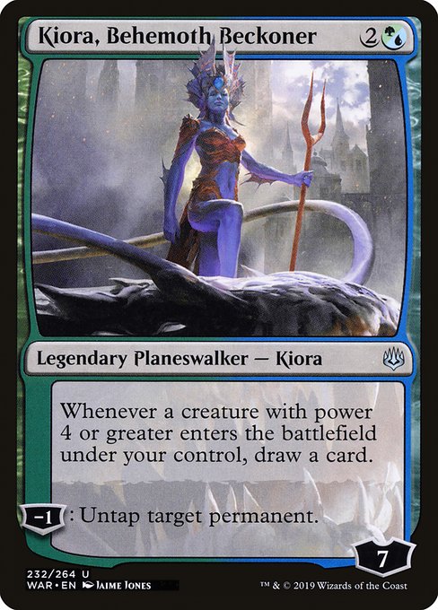 Kiora, Behemoth Beckoner (232) - War of the Spark