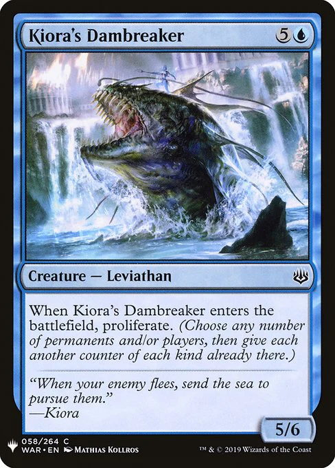 Kiora's Dambreaker (WAR-58) - The List