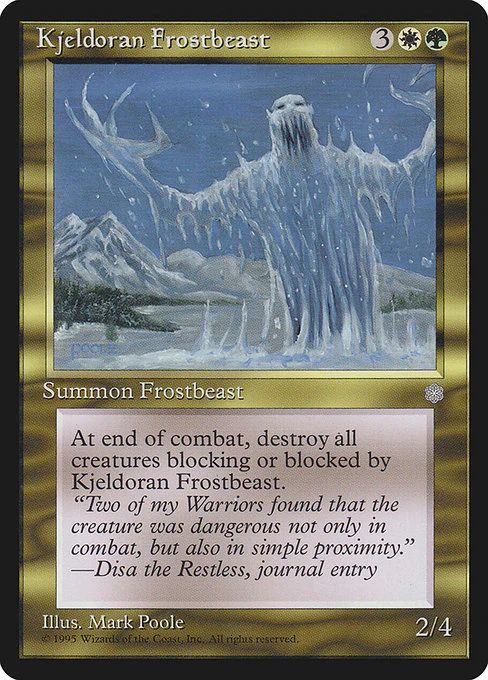 Kjeldoran Frostbeast (296) - Ice Age