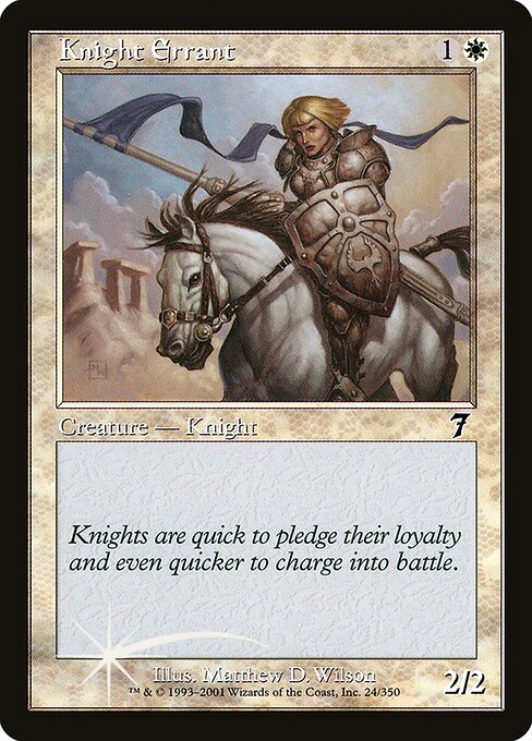Knight Errant (24★) (Foil) - Seventh Edition