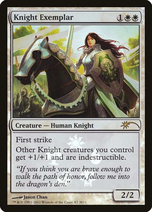 Knight Exemplar (A7) (Foil) - Magic 2011 Promos