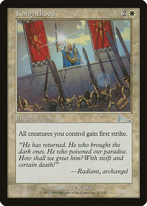 Knighthood (12) (Foil) - Urza's Legacy