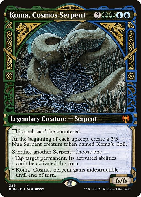 Koma, Cosmos Serpent (326) - SHOWCASE - Kaldheim