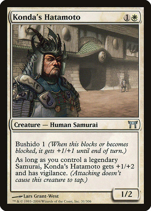 Konda's Hatamoto (31) (Foil) - Champions of Kamigawa