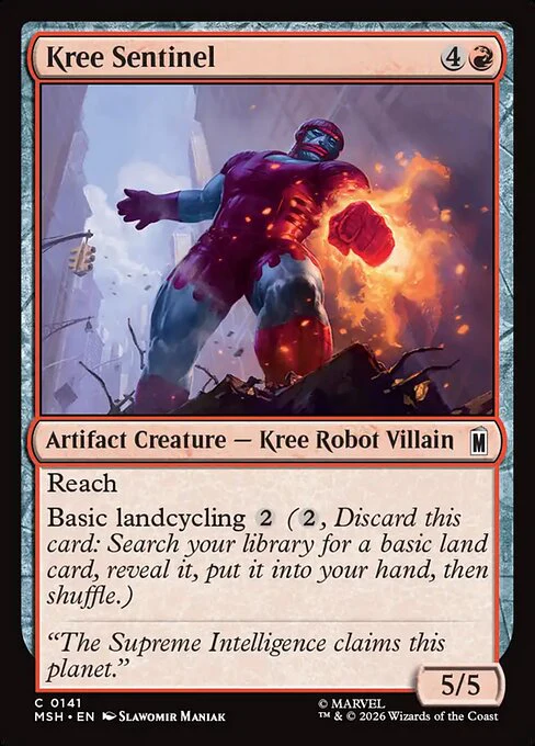 Kree Sentinel (141) (Foil) - Marvel Super Heroes