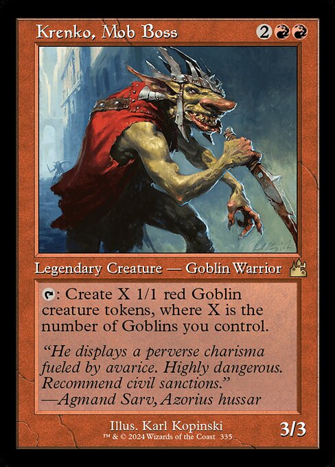 Krenko, Mob Boss (335) (Foil) - Ravnica Remastered