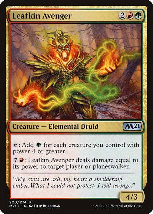 Leafkin Avenger (220) (Foil) - Core Set 2021